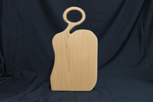 Handmade Beech Wood Chopping Board: Rustic Kitchen Serving Board