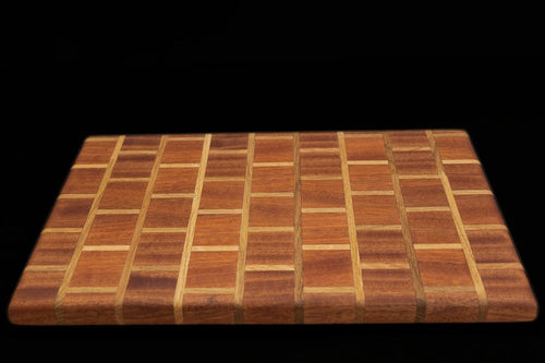 Handmade Brick/Block Style Chopping Board: Rustic Kitchen Serving Board 3 to choose from Sapele & Oak